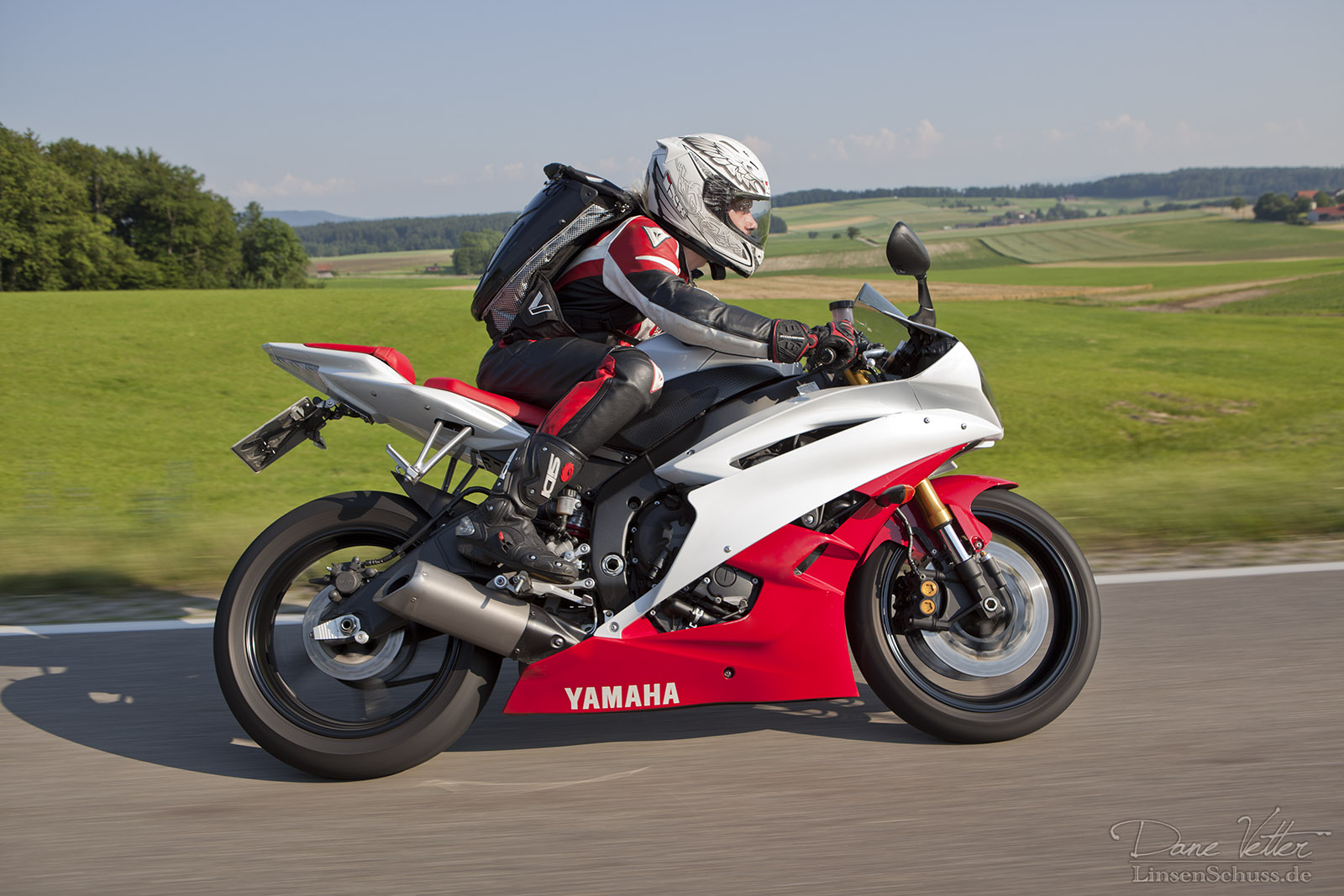 Matthias auf der Fahrt